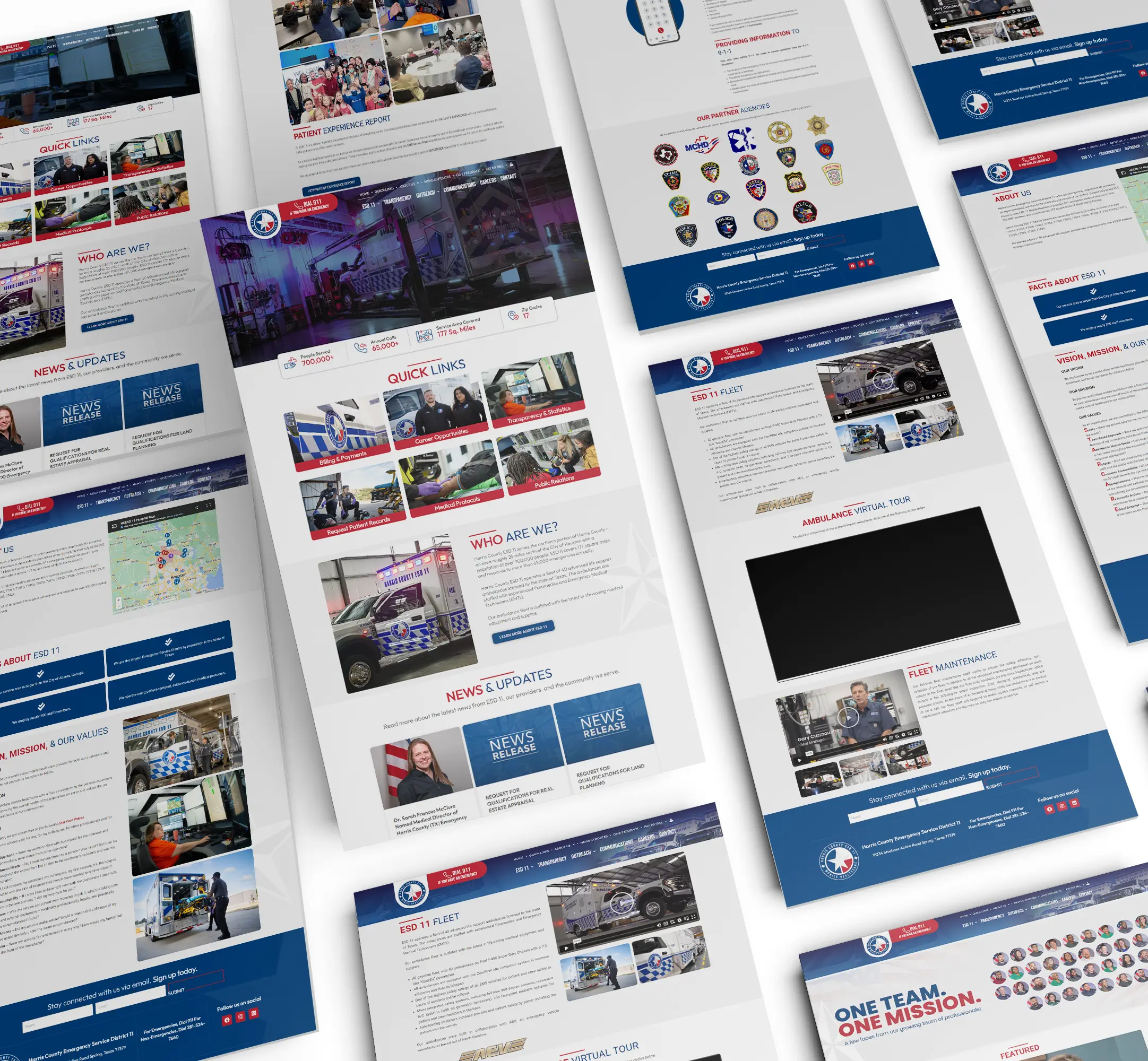 Harris County ESD 11 Website Design & Development