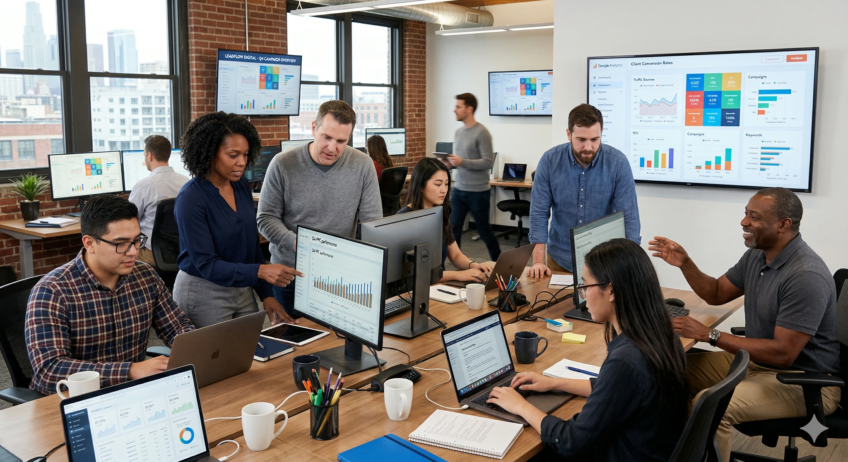 Photo of a marketing team